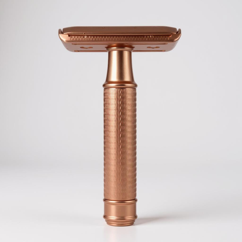 Best Luxury Shaving Razor, Rose Bold Metallic, close-up | BOSS BERRY