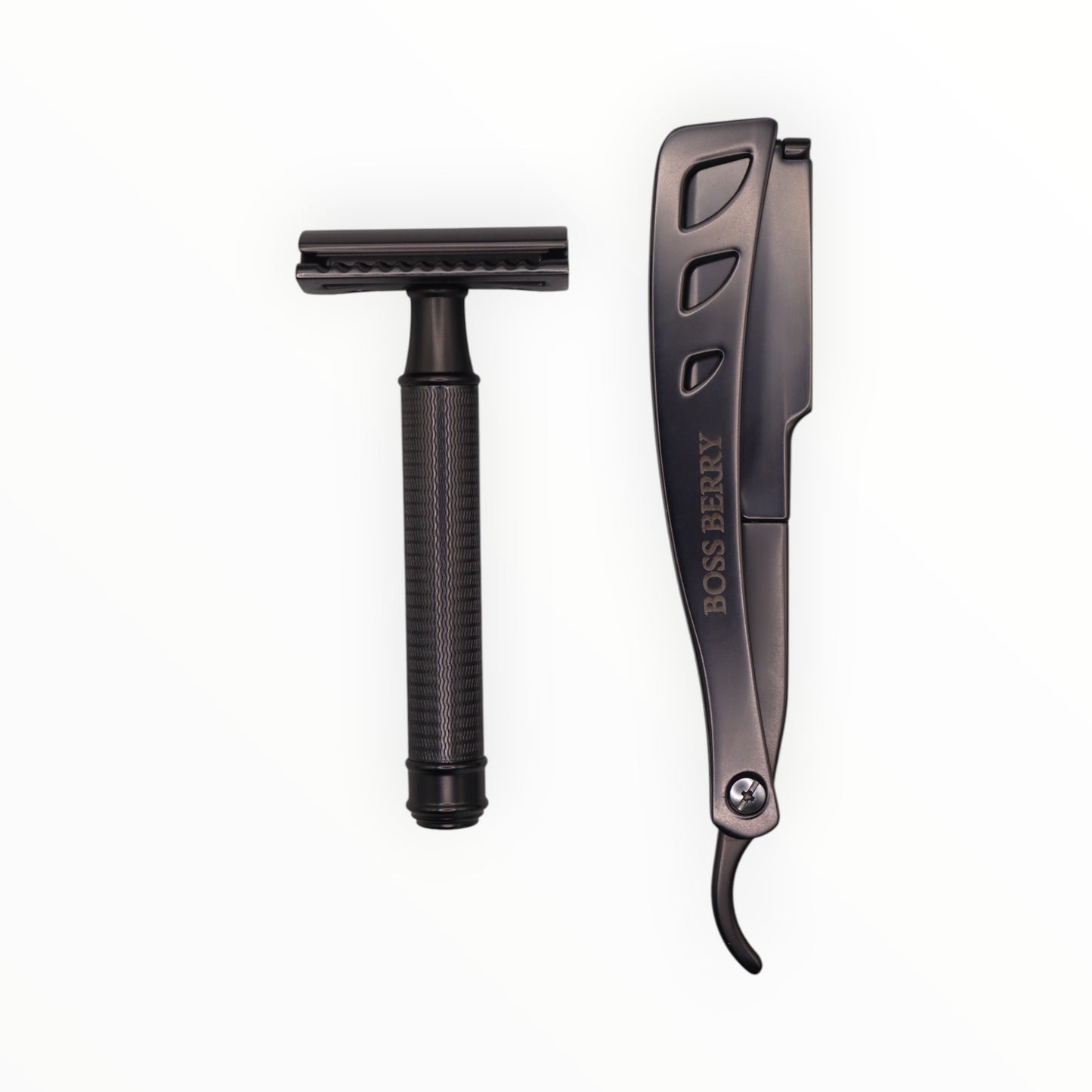 Best Luxury Shaving Razors, Black Satin Combo | BOSS BERRY