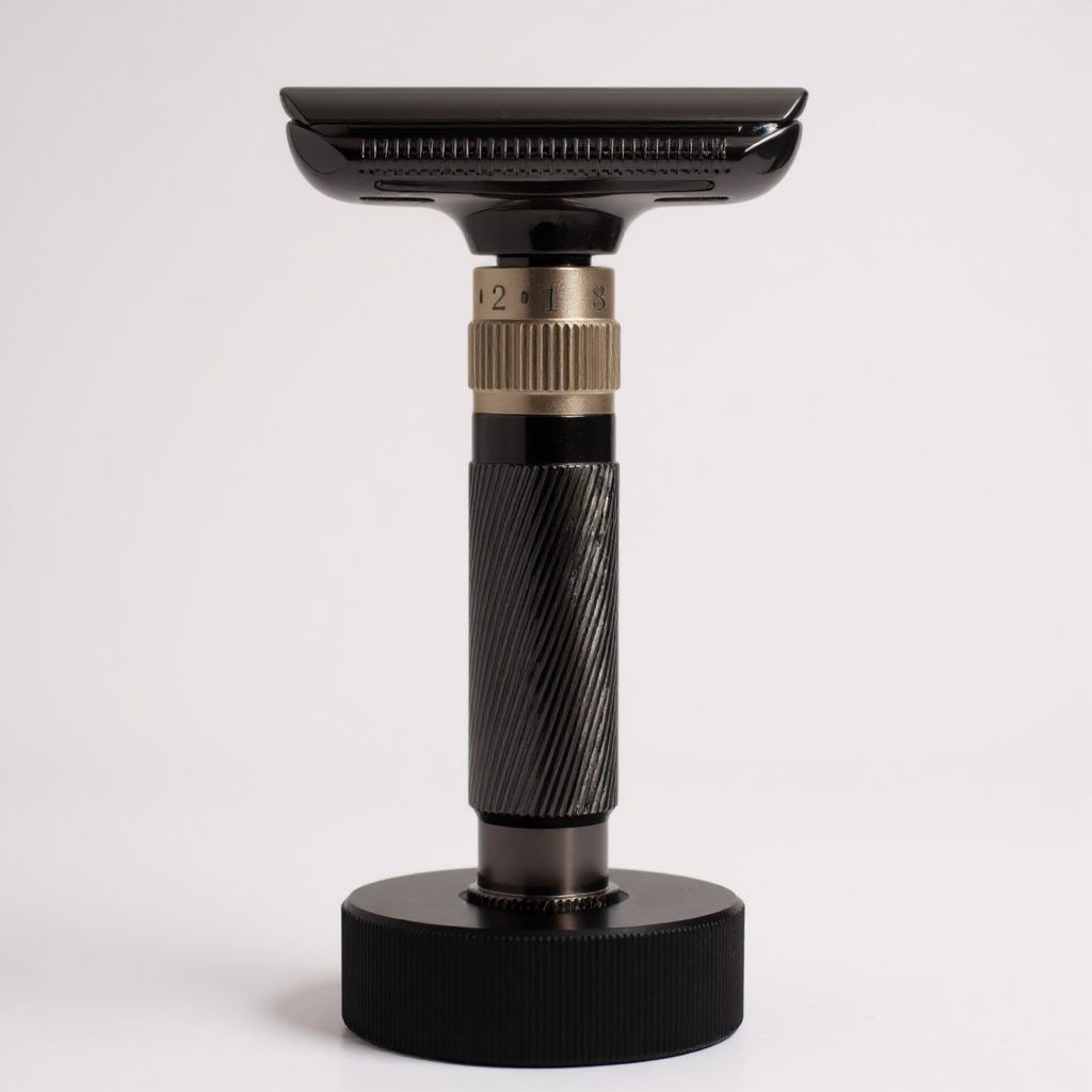 Black Chrome Adjustable Shaving Razor | Premium Shaving by BOSS BERRY