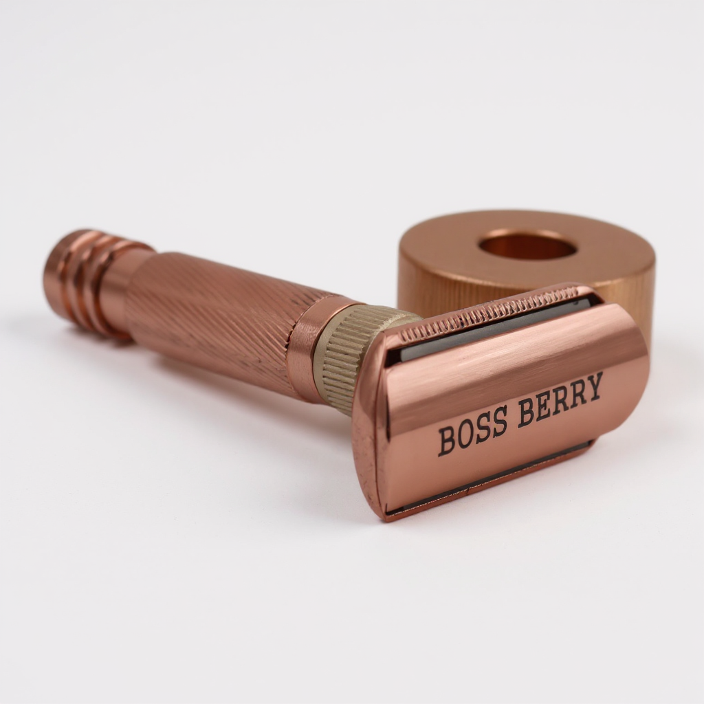 Rose Gold Adjustable Shaving Razor | Premium Shaving BOSS BERRY