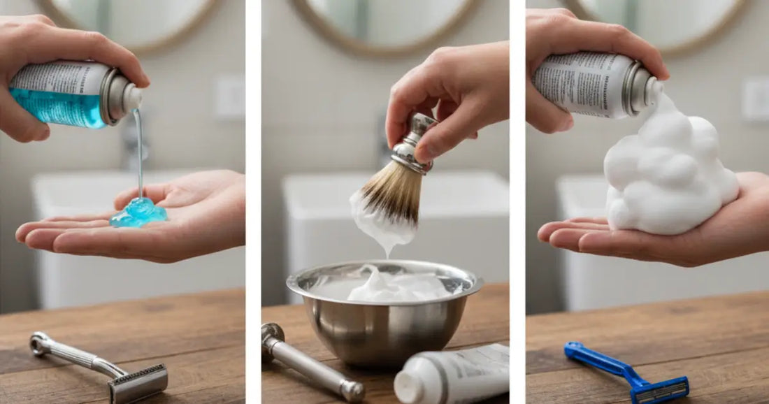 Shaving Gel vs Cream vs Foam