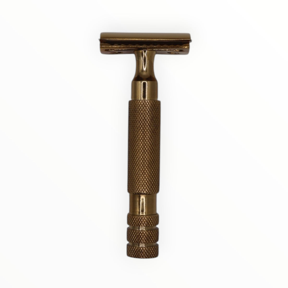 Actual Razor BOSS BERRY Bold Gold Closed Comb Safety Razor