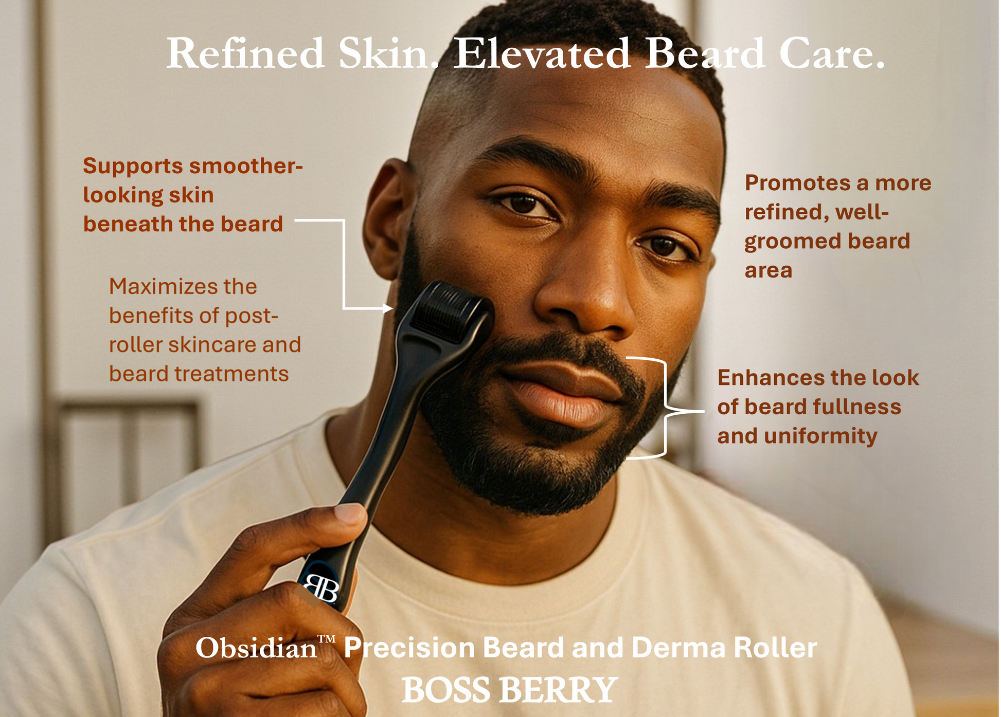 Best Beard and Derma Roller, beard features 1| BOSS BERRY