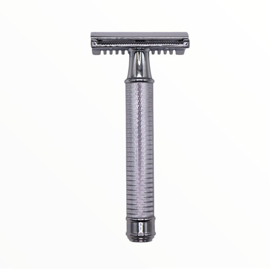 Best Luxury Shaving Razor, Silver Metallic  | Premium Shaving by BOSS BERRY