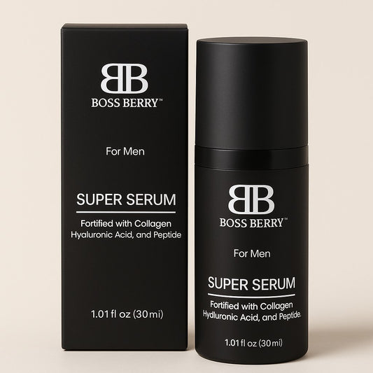 Best Skin Serum for Men, white background | BOSS BERRY