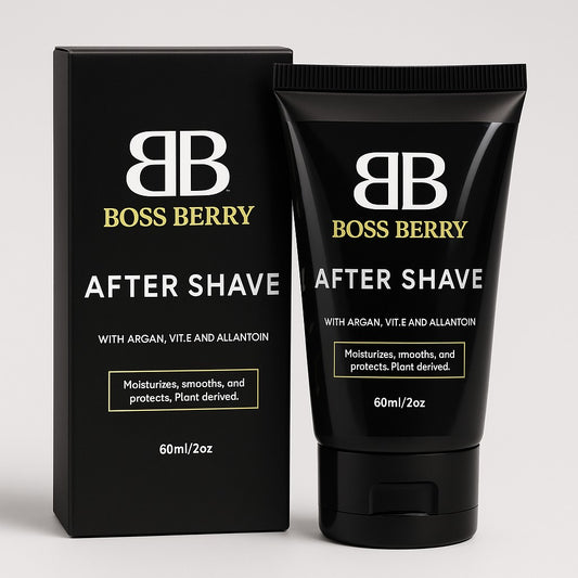 BOSS BERRY Aftershave with Argan, Vitamin E, and Allantoin 2 oz