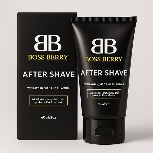 BOSS BERRY Aftershave, Front Side of Pack