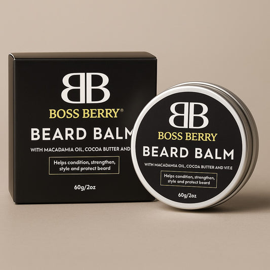 BOSS BERRY Beard Balm, Front of Pack