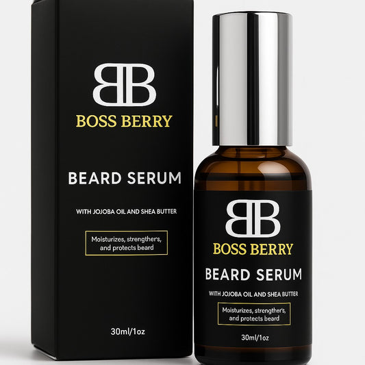 BOSS BERRY Beauty Beard Serum, Front Side of Pack